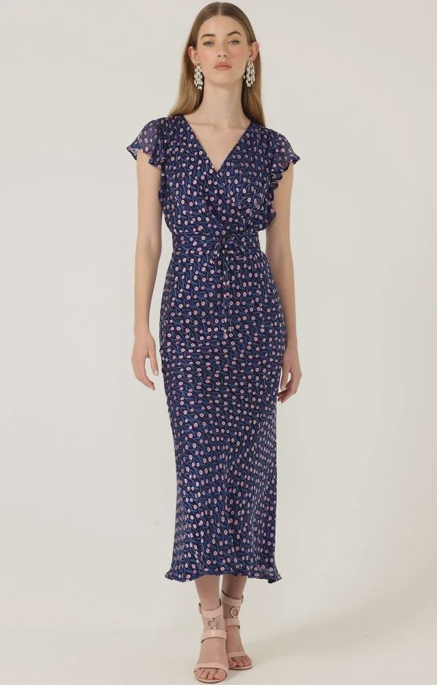 Sacha Drake Fleur De Lys Midi Dress