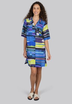 Kaleido Linen/Tencil Graphic Shirtmaker K199G