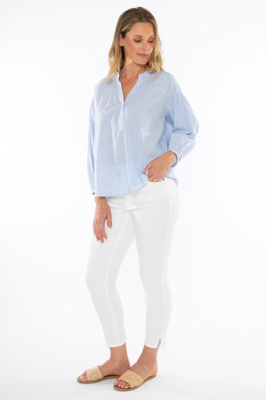 Jump Cotton Pinstripe Shirt