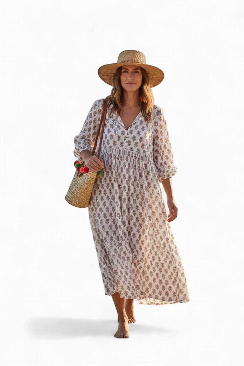 Chuckles &amp; Boo White Breeze Dress