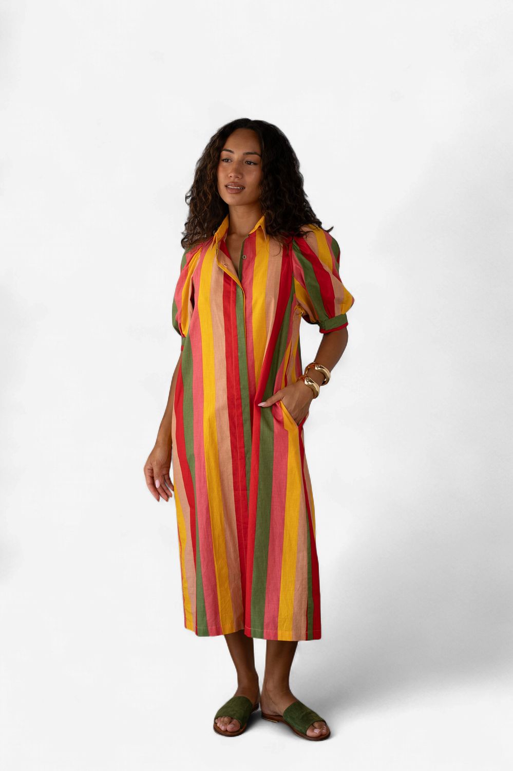 Coconinya Sardinian Stripe Cotton Adi Dress