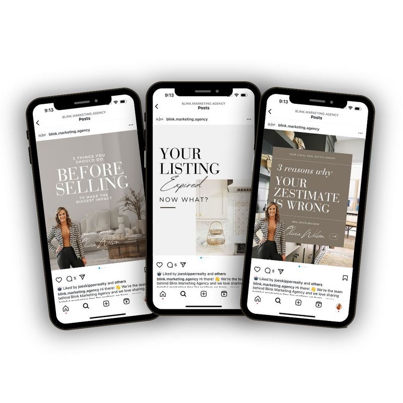 1 Month of Social Media Posts &amp; Reels for Realtors