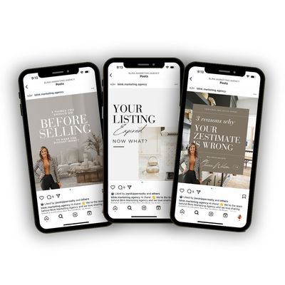 1 Month of Social Media Posts &amp; Reels for Realtors