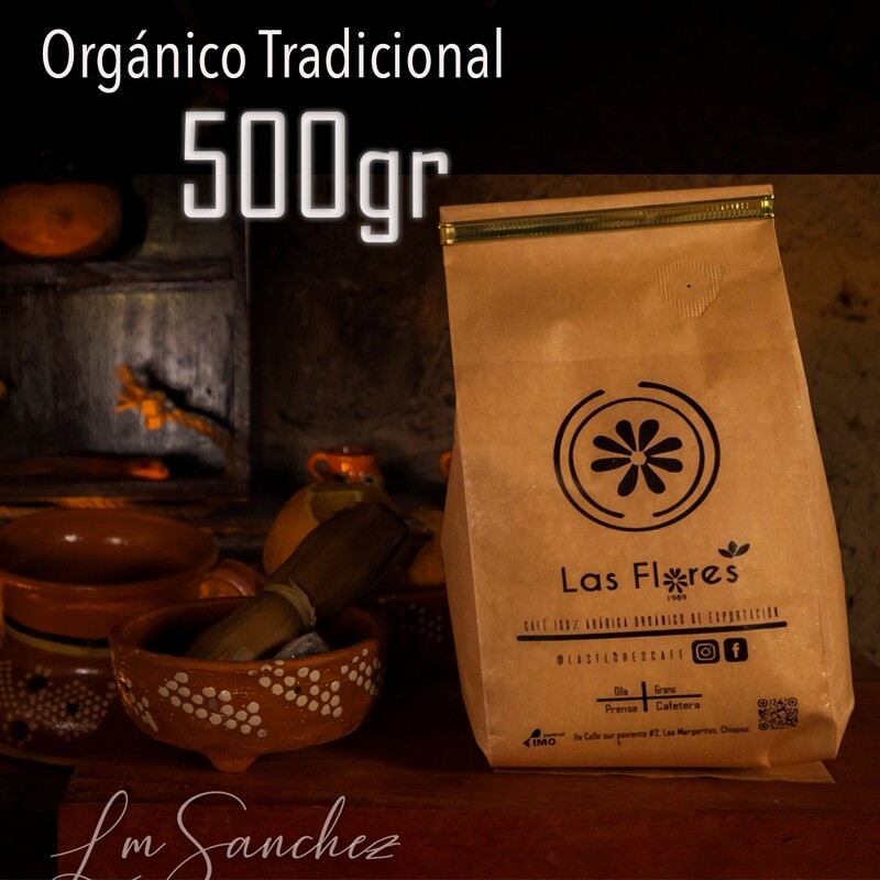 500g Cafe Las Flores Orgánico (Molido)