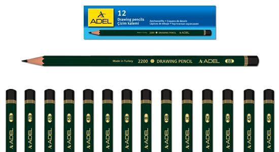 Adel Graphite pencils, Grade: 2B