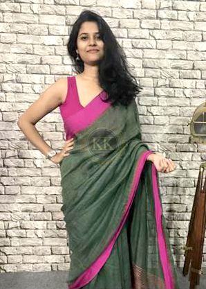 LINEN SAREES 
@ 1400/- to 3999/-