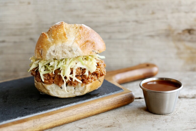 BBQ Pulled Porkless Sliders