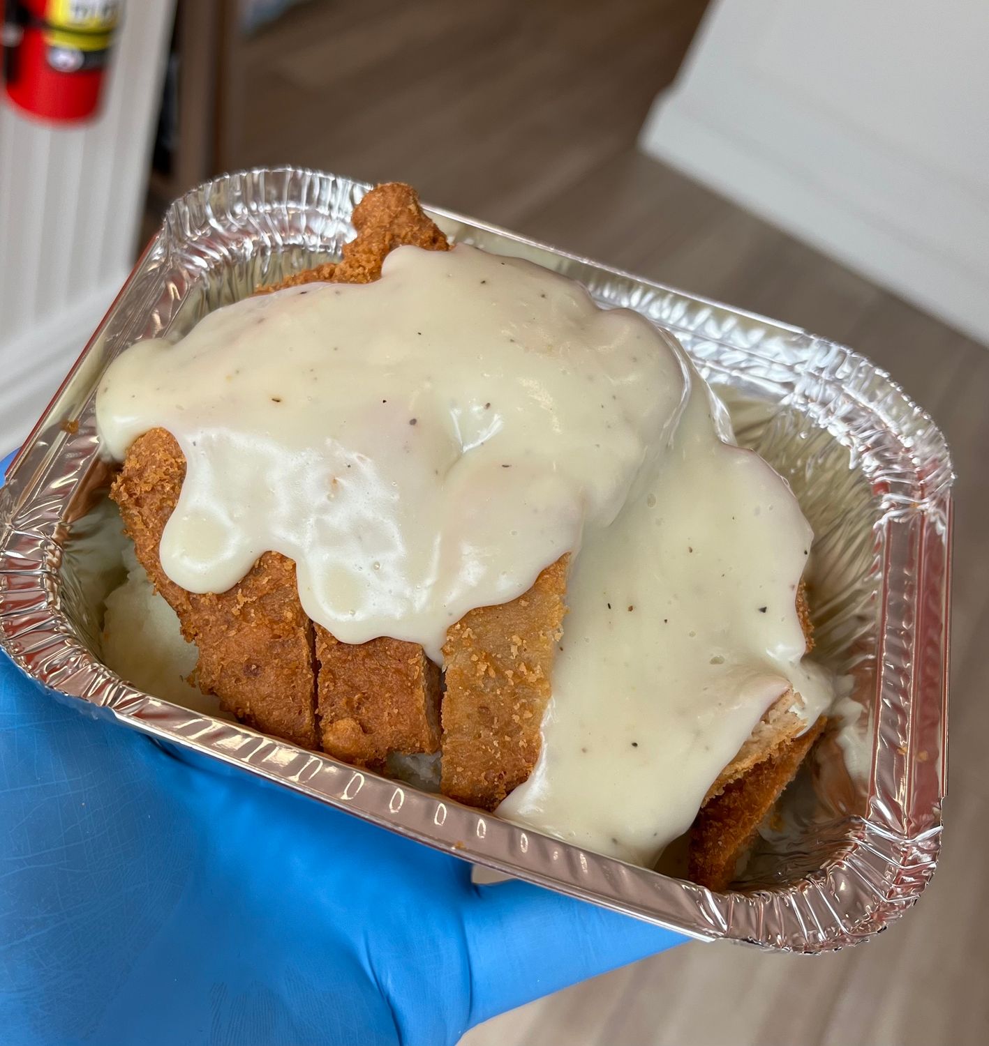 Country Fried Chick’n, w White Gravy Bowl