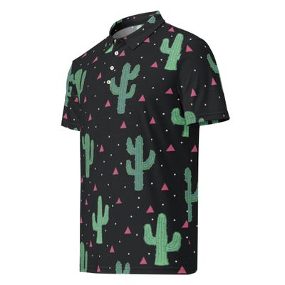 Men’s slim fit polo Cactus recycled