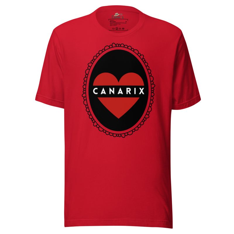 Unisex t-shirt Canarix heart vintage eco
