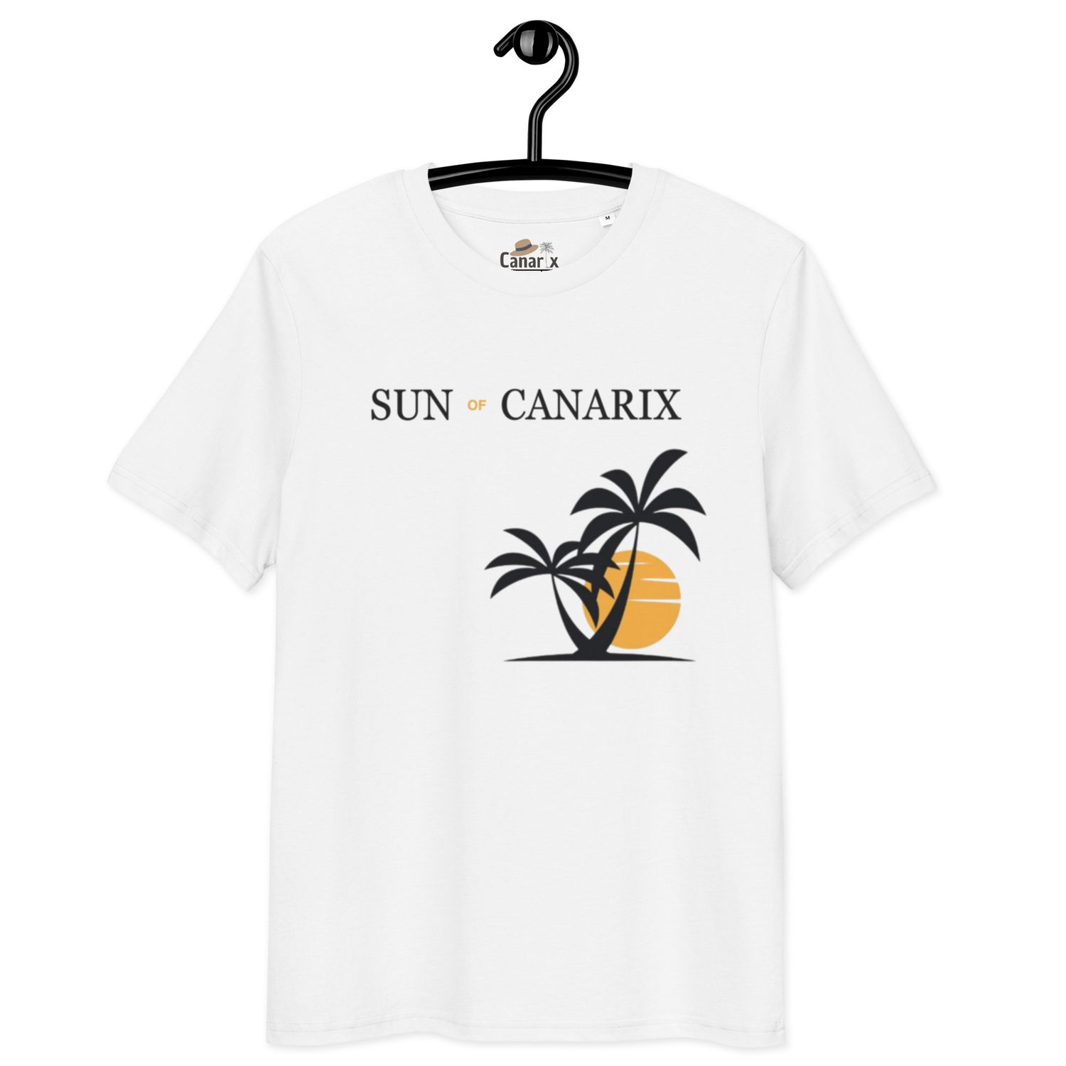 Unisex organic cotton t-shirt sun of canarix