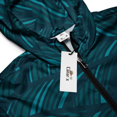 Unisex windbreaker tropical recycled