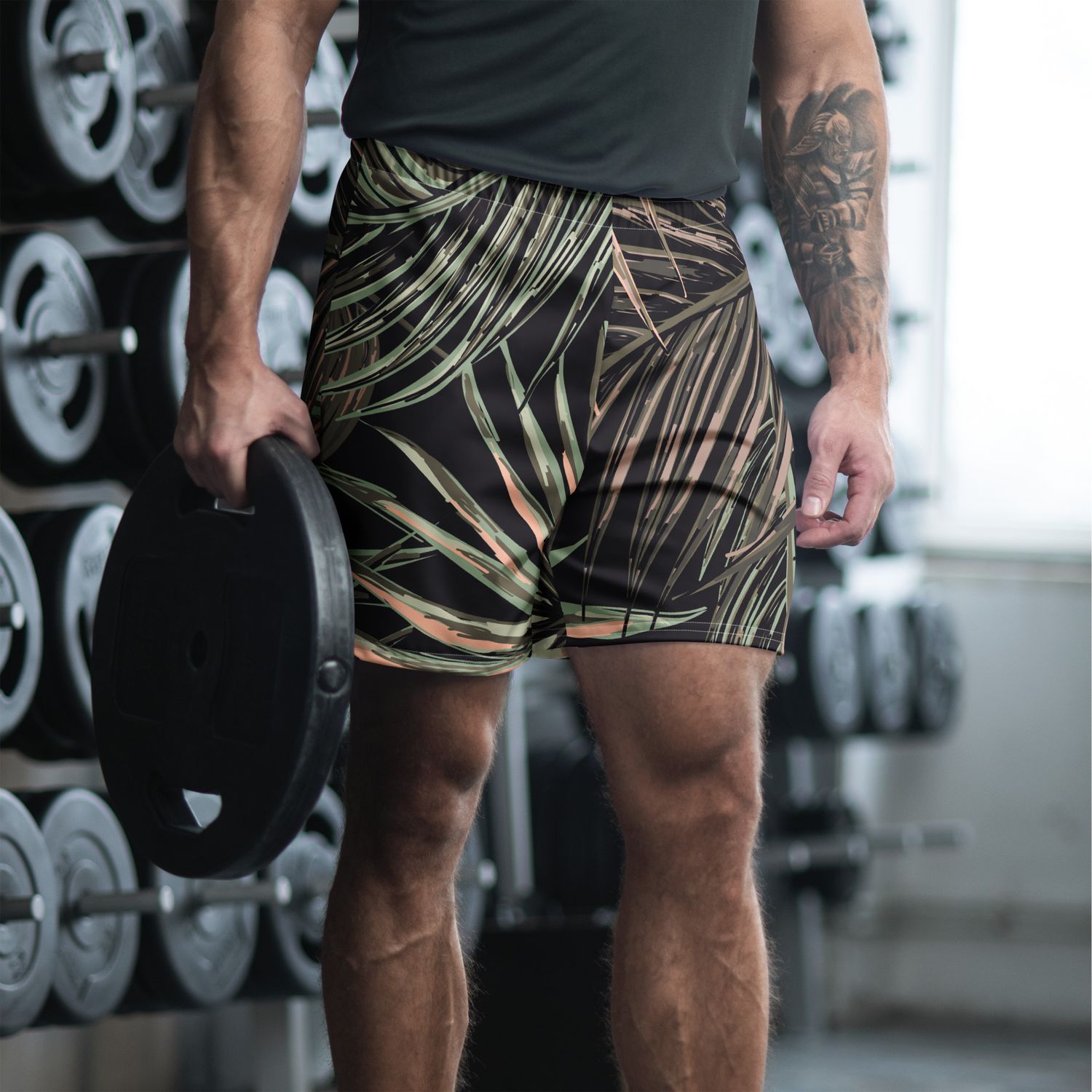 Recycled eco Unisex Athletic Long Shorts