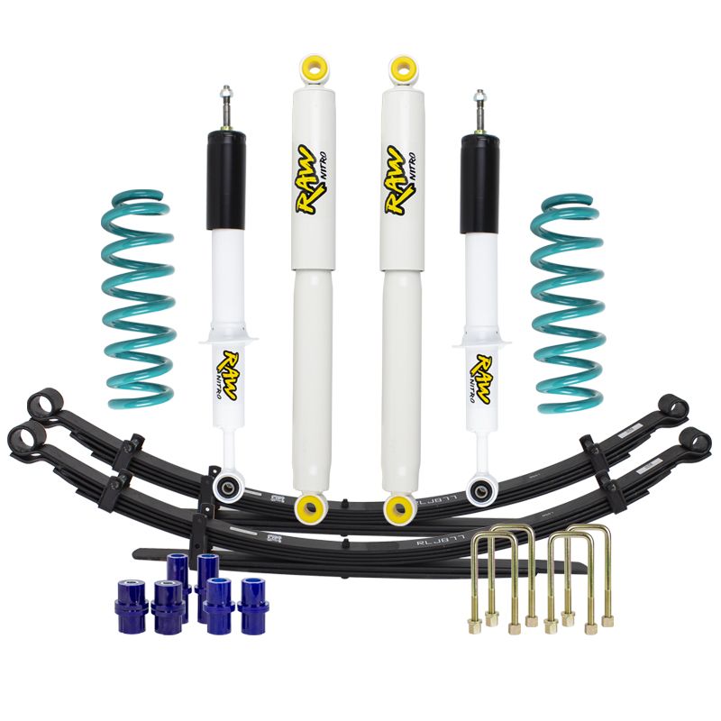 Nissan Navara D40 2" Lift Kit Raw Predator Shocks