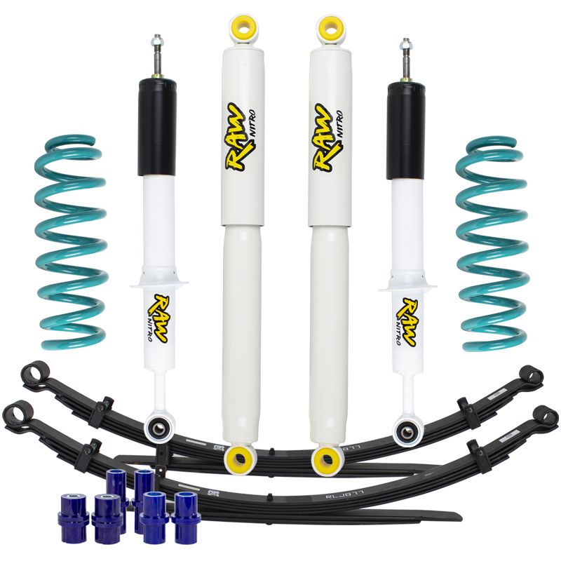 Ford Ranger PX3 2" Lift Kit Raw Shocks