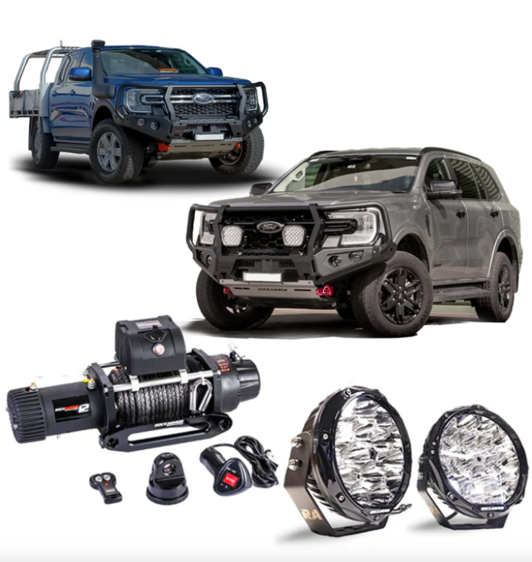 ROCKARMOR GT HOOP BULLBAR COMBO PACK TO SUIT FORD EVEREST 2015+