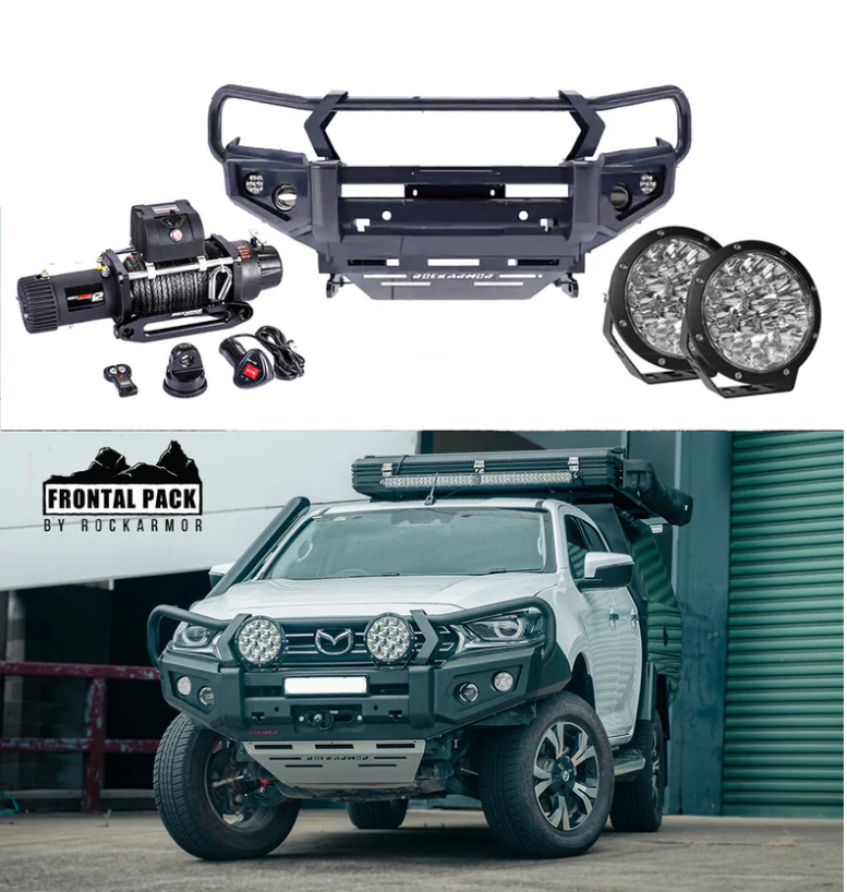 ROCKARMOR GT HOOP BULLBAR COMBO PACK TO SUIT MAZDA BT50 2020+