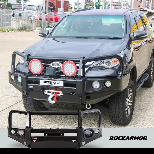 ROCKARMOR ELITE STEEL BULLBAR TO SUIT TOYOTA FORTUNER 2015 -2019