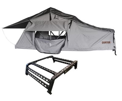 Roof Top Tent Package - 2 Person LONG STYLE Soft Shell Tent Canyon Offroad Roof Top Tent Package - 2 Person LONG STYLE Soft Shell Tent Canyon Offroad