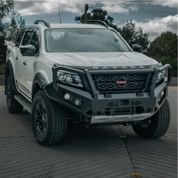 ROCKAMOR GT HOOPLESS STEEL BULLBAR TO SUIT NISSAN NAVARA NP300 2020+ Bar Replacement