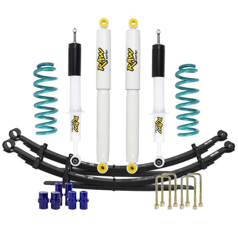 Mazda BT50/Isuzu Dmax 2" Lift Kit Raw Shocks
