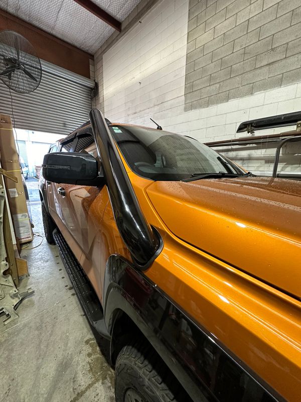 4" Raw Stainless Finish Snorkel for Mitsi Triton