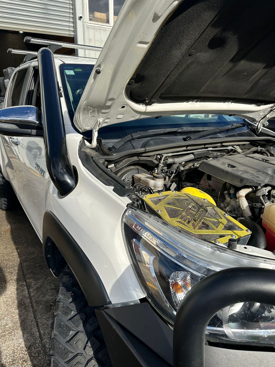 4" Raw Stainless Finish Snorkel for Toyota Hilux