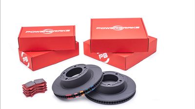 Powerbrake - D-Line Brake Upgrade Kit Front - Toyota Land Cruiser 105 Series