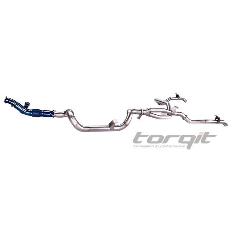 Torqit 3.5" to 3" TWIN EXIT EXHAUST FOR TOYOTA 79 SERIES 4.5L SINGLE CAB LANDCRUISER: 03/2007 – 07/2016