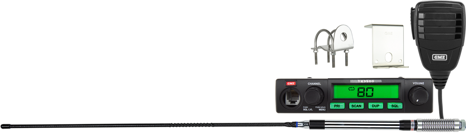 GME UHF CB Radio 5 Watt Compact Value Pack