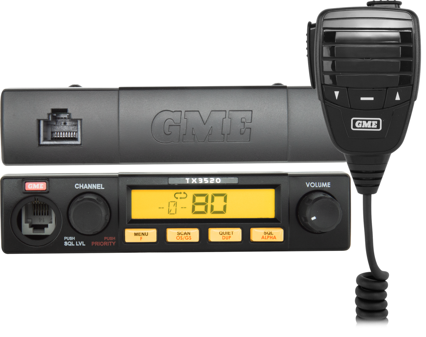 GME TX3520S 5 Watt Remote Head UHF CB Radio With Scansuite™
