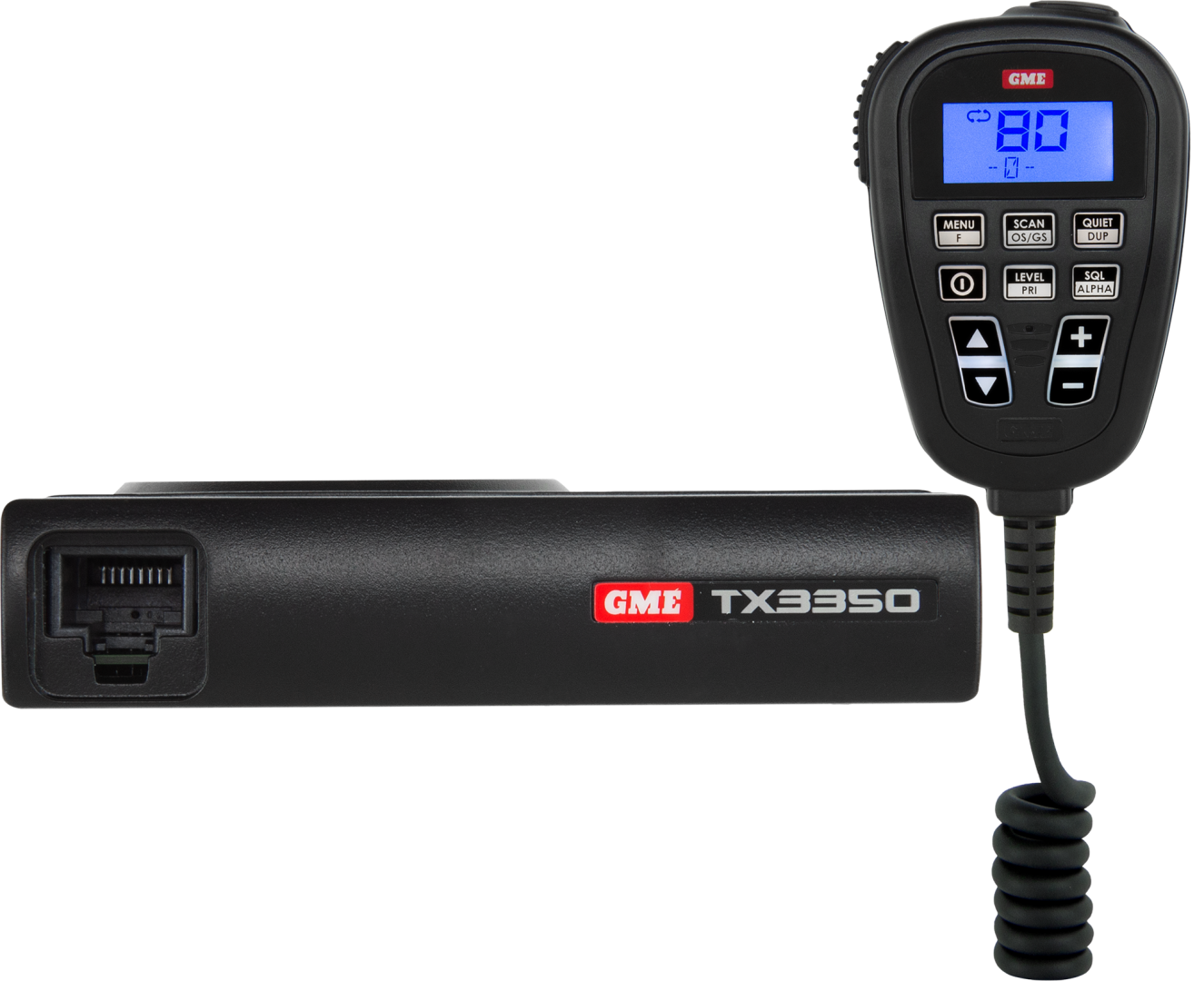 GME TX3350 5 Watt Super Compact UHF CB Radio - LCD Speaker Mic