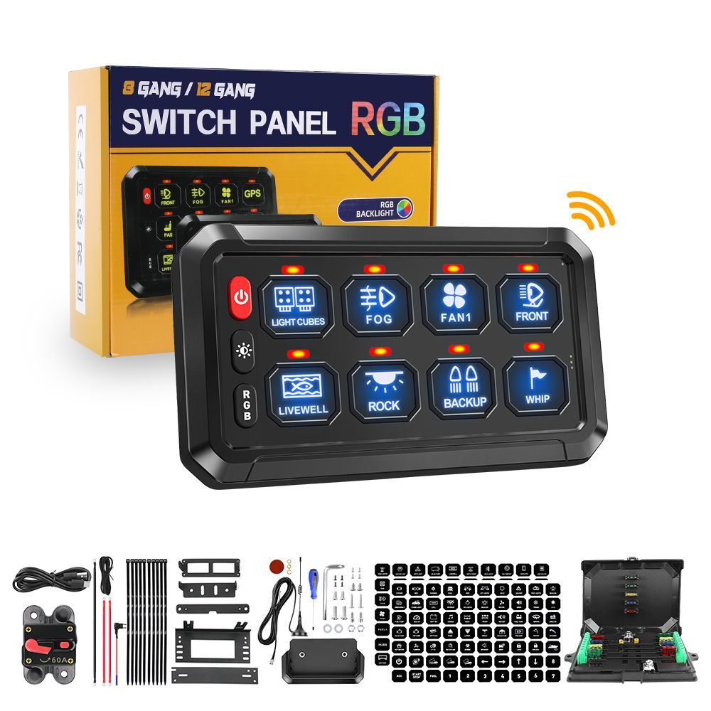 DC Mode 8 Way Wireless Switch Panel