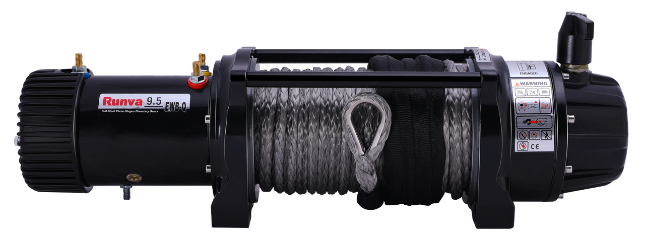 EWB9500-Q Premium Winch 24V with Synthetic Rope