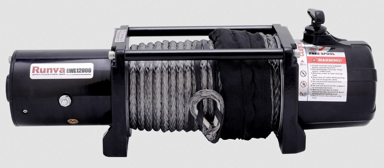 EWL12000 Winch 12V with Synthetic Rope