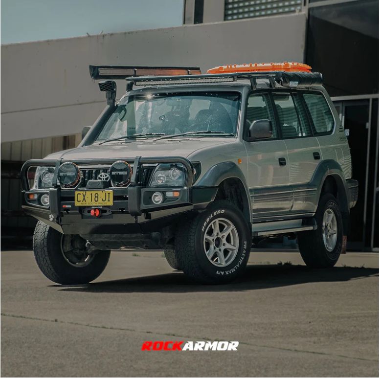 ROCKARMOR PREMIUM STEEL BULLBAR TO SUIT TOYOTA PRADO  1996-2002