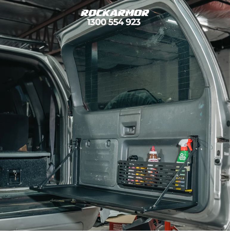 ROCKARMOR REAR FOLDING TABLE  AND PANTRY TO SUIT PRADO 120