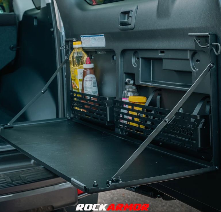 ROCKARMOR REAR DOOR DROPDOWN TABLE & PANTRY TO SUIT TOYOTA PRADO 150