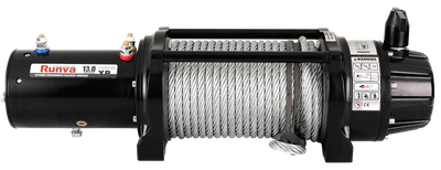 Runva 13XP Premium VS Winch 12V with Steel Cable