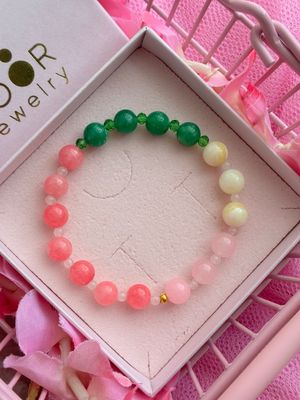 perlearmbånd med blandet farver amina armbånd