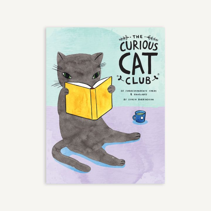 The Curious Cat Club Correspondence Cards by Stasia Burrington
