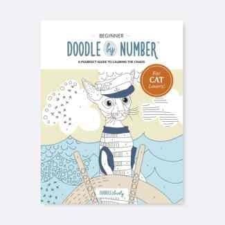 Doodle by Number For Cat Lovers