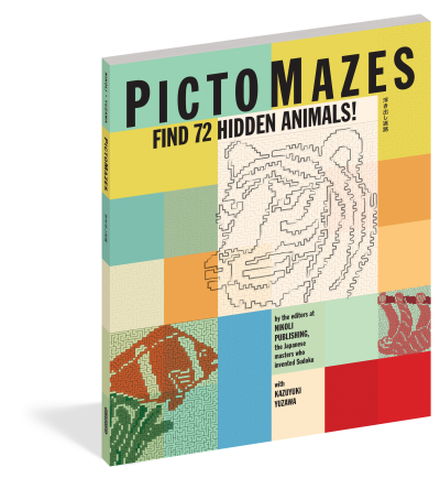 PictoMazes: Find 72 Hidden Animals! by Nikoli Publishing, Kazuyuki Yuzawa