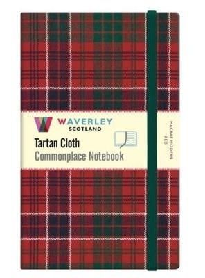 MacRae Modern Red Tartan Large Notebook