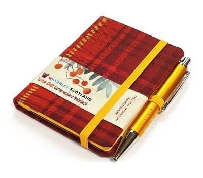 Kinloch Anderson Rowanberry Tartan Mini Notebook w/ Pen