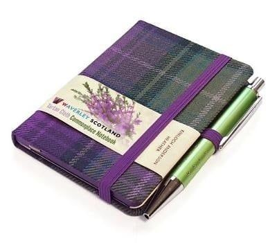 Heather Tartan Mini Notebook with Pen