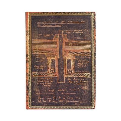 Tesla, Sketch of a Turbine: Midi Lined Journal (Embellished Manuscripts Collection)