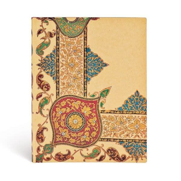 Visions of Paisley Ivory Kraft: Ultra Lined Journal (Lyon Florals)