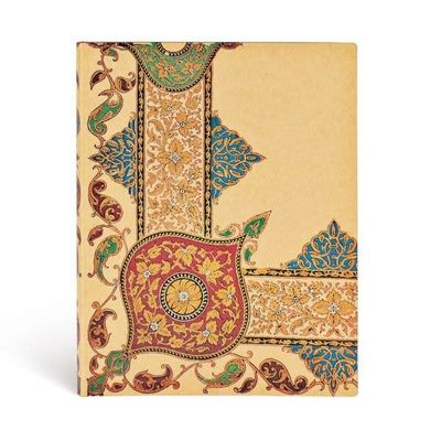 Visions of Paisley Ivory Kraft: Ultra Lined Journal (Lyon Florals)
