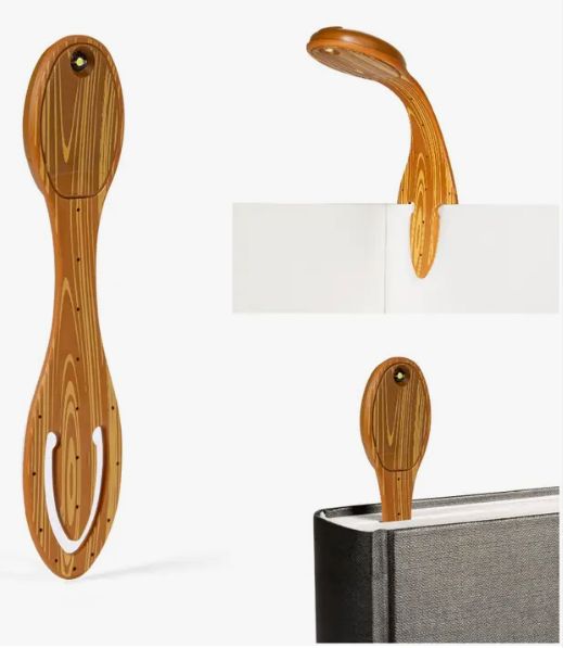 Flexilight Original LED 2 in 1 Reading Book Light/Bookmark - Wood